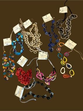 Tagua Nut Fair Trade Necklaces Sustainable Handmade Assorted Styles -- NWT
